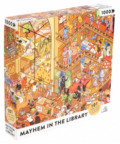 MAYHEM AT THE LIBRARY JIGSAW PUZZLE