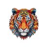 Wooden Jigsaw Puzzle Tiger