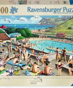 Jigsaw Puzzle Leisure Days No.8, Scarborough & Pool - 1000 Pieces Puzzle
