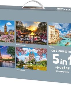 Mr.Broccoli: 5 in 1 Puzzle 1000 pcs City