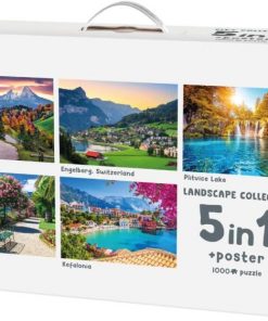 Mr.Broccoli: 5 in 1 Puzzle 1000 pcs Landscape