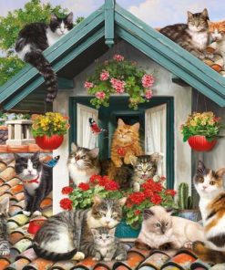 Alternative view of Mr.Broccoli: Puzzle 1000 pcs Cats on the Roof
