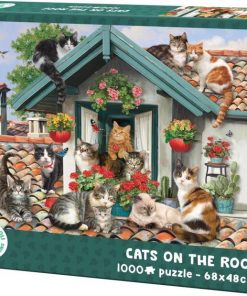 Mr.Broccoli: Puzzle 1000 pcs Cats on the Roof