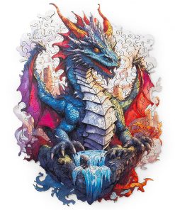 Alternative view of Wooden Jigsaw Puzzle Dragon