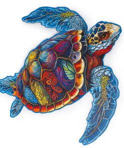 Alternative view of Wooden Jigsaw Puzzle Turtle