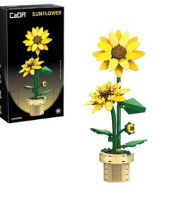 Sunflower Building Block Planter - 187 pcs