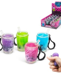 SCRUNCHEMS BUBBLE TEA KEYCHAIN