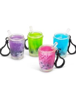 Alternative view of SCRUNCHEMS BUBBLE TEA KEYCHAIN