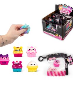 SCRUNCHEMS SQUISHY BUDDIES CUPCAKE KEYRING