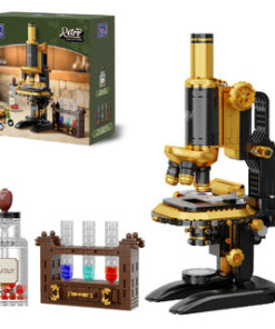 Retro Microscope with Accessories Set - 1107 pcs