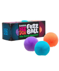 NeeDoh Teenie Fuzz Ball - Mini Fuzzy Stress Balls for Kids, Squishy Sensory Toy