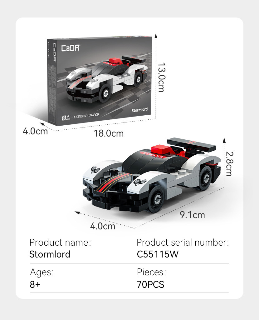 Mini Stormlord Sports Car - 70 pcs - Image 3
