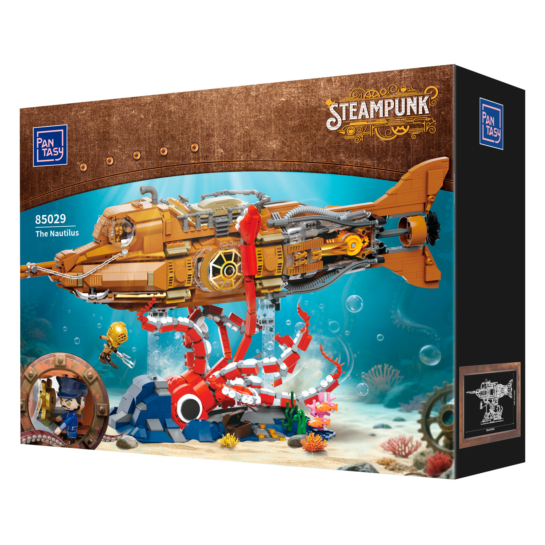 The Nautilus Steampunk Submarine - 2552 pcs - Image 9