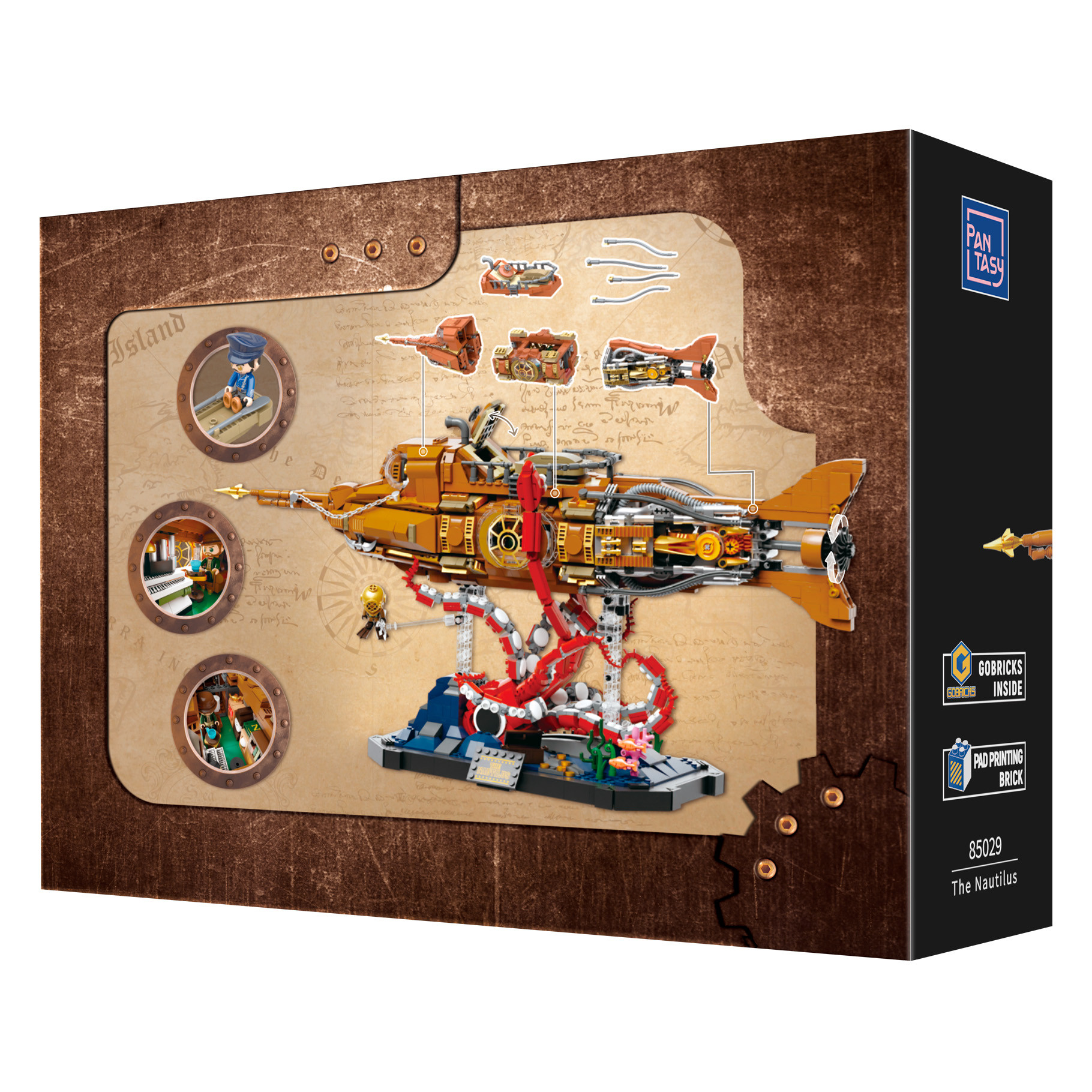 The Nautilus Steampunk Submarine - 2552 pcs - Image 10
