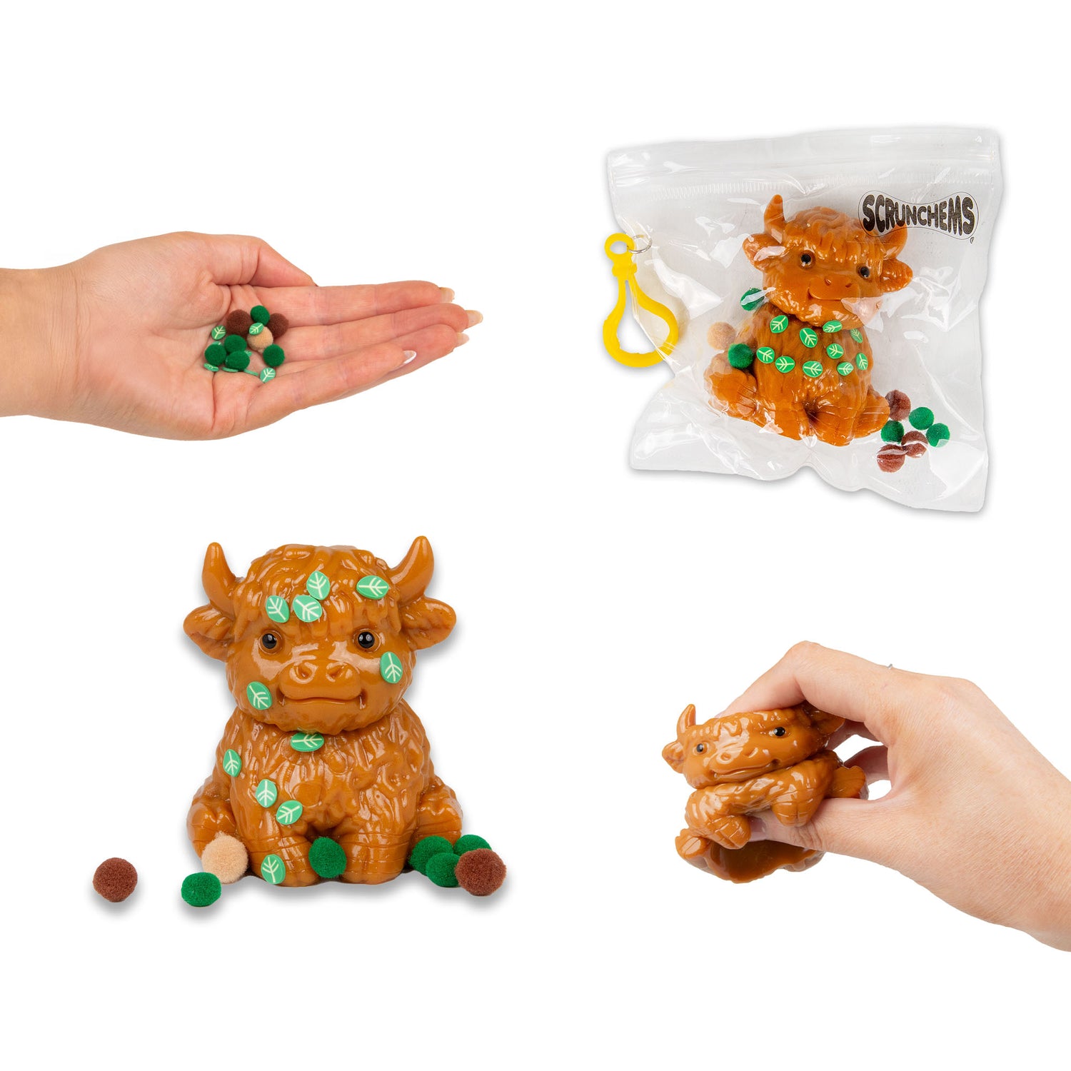 SCRUNCHEMS STICKY SQUISHY HIGHLAND COW - Image 6