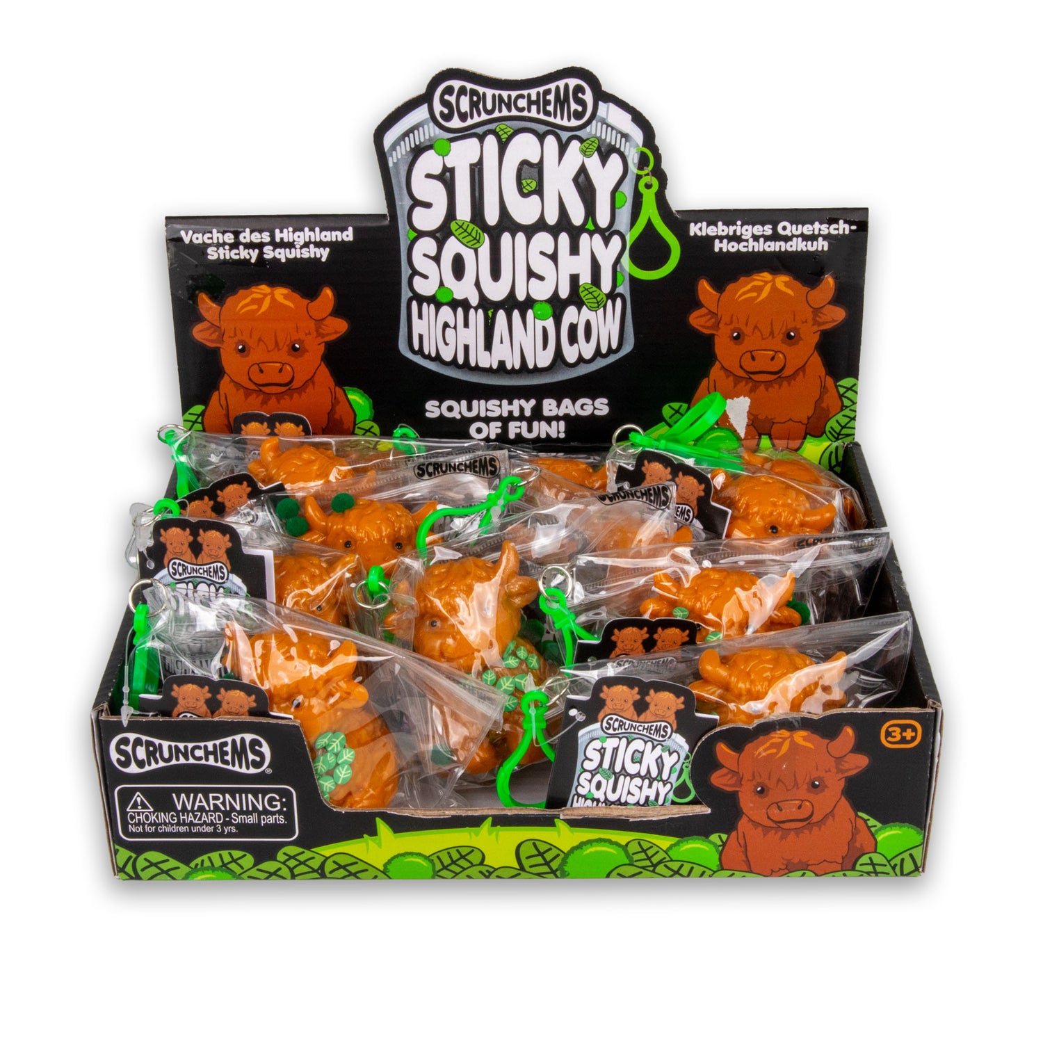 SCRUNCHEMS STICKY SQUISHY HIGHLAND COW - Image 2