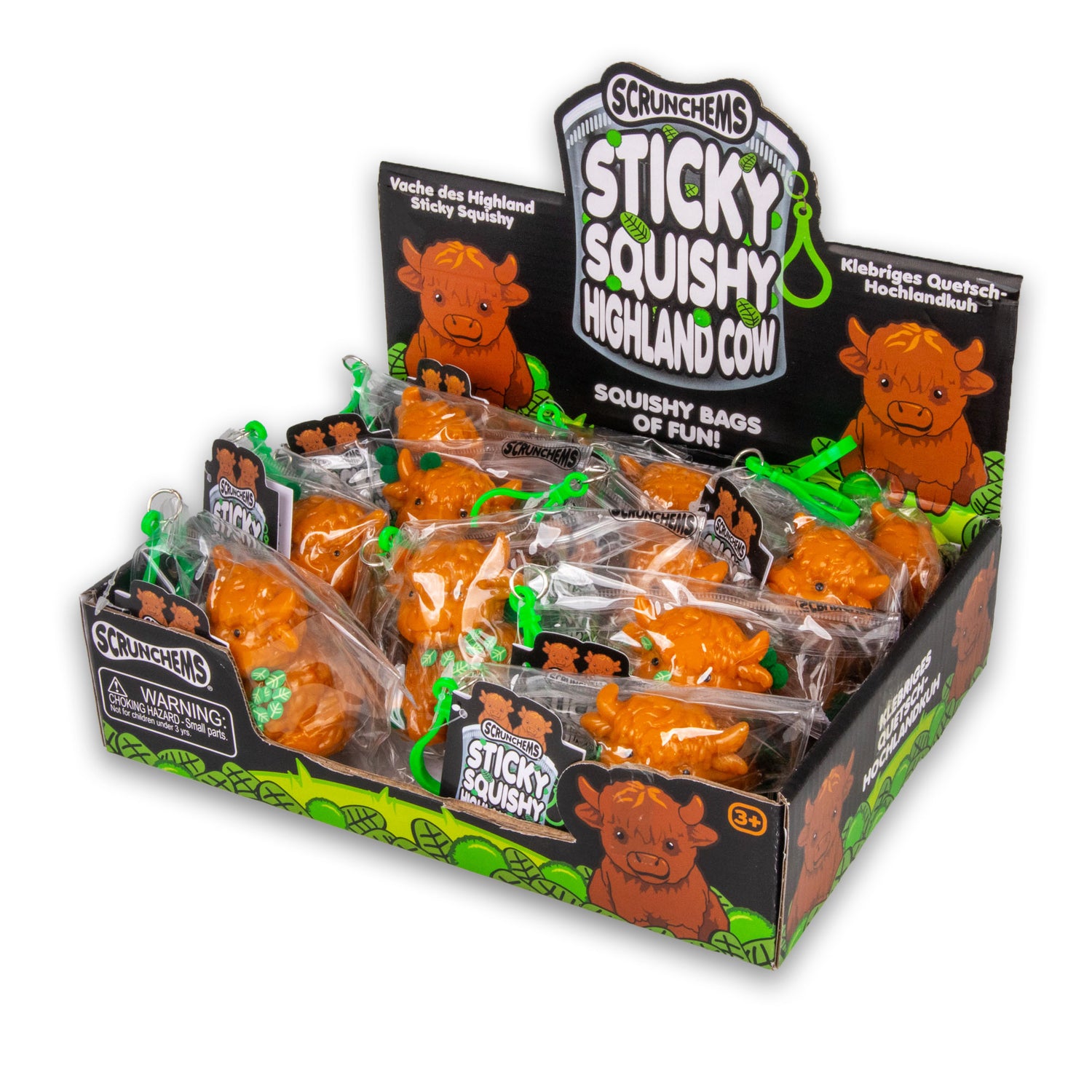 SCRUNCHEMS STICKY SQUISHY HIGHLAND COW - Image 3