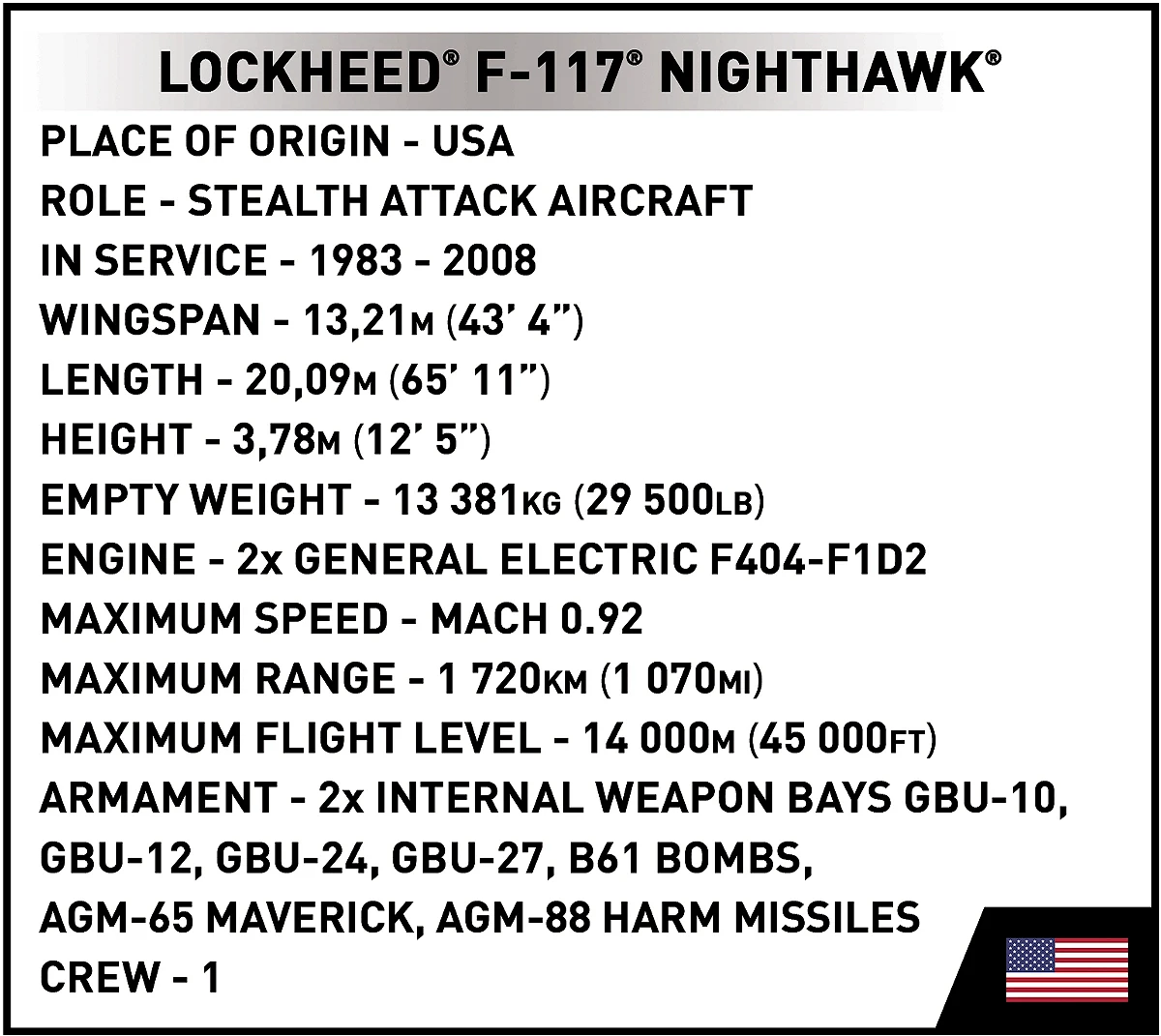 Lockheed F-117 Nighthawk - Image 8