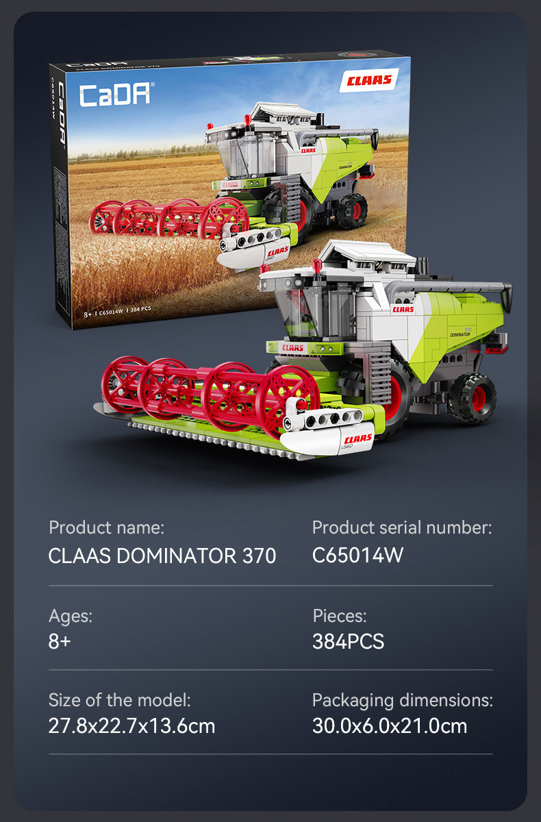 CLAAS Dominator 370 Combine Harvester - 348 pcs - Image 3