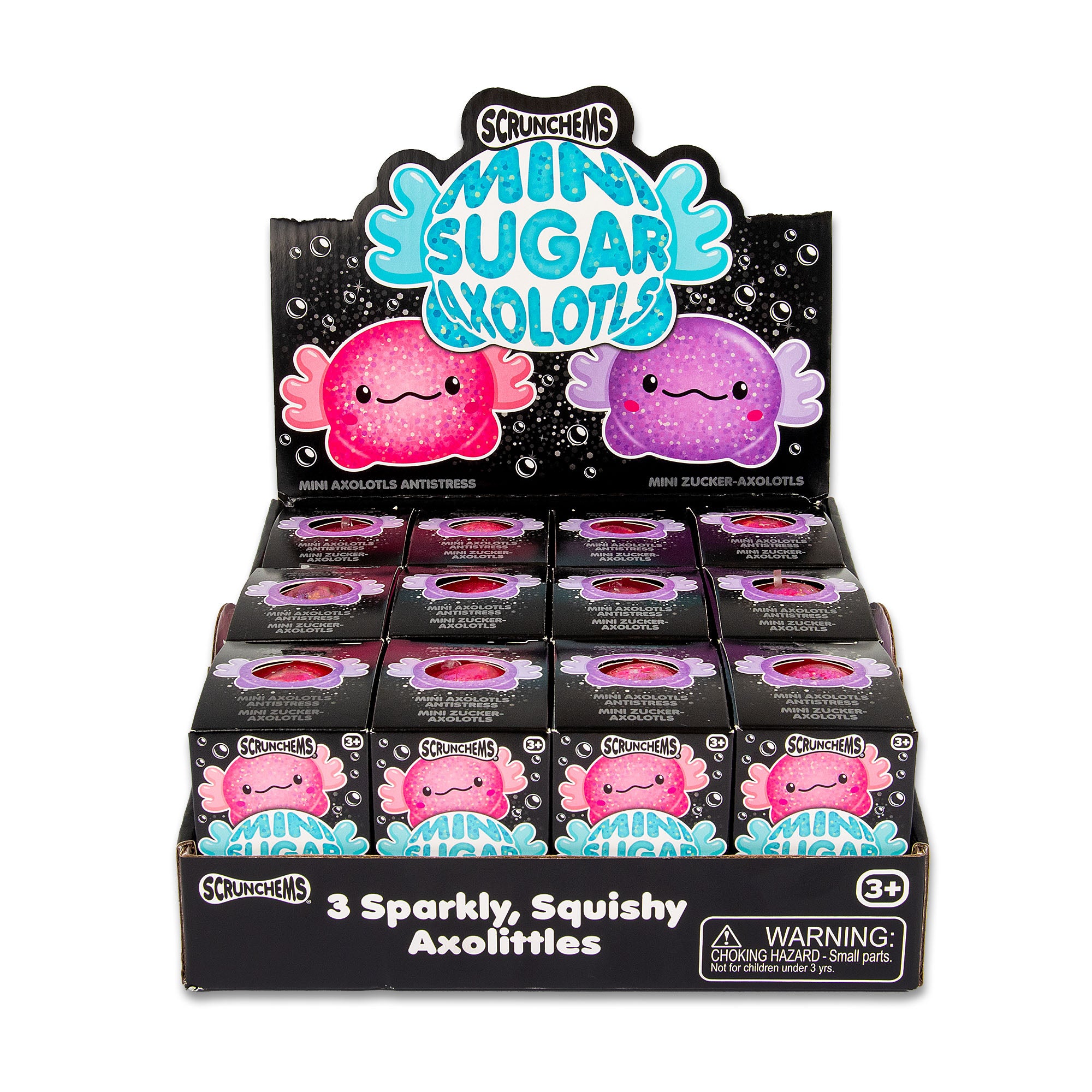 SCRUNCHEMS MINI SUGAR AXOLOTLS - 3PK - Image 2