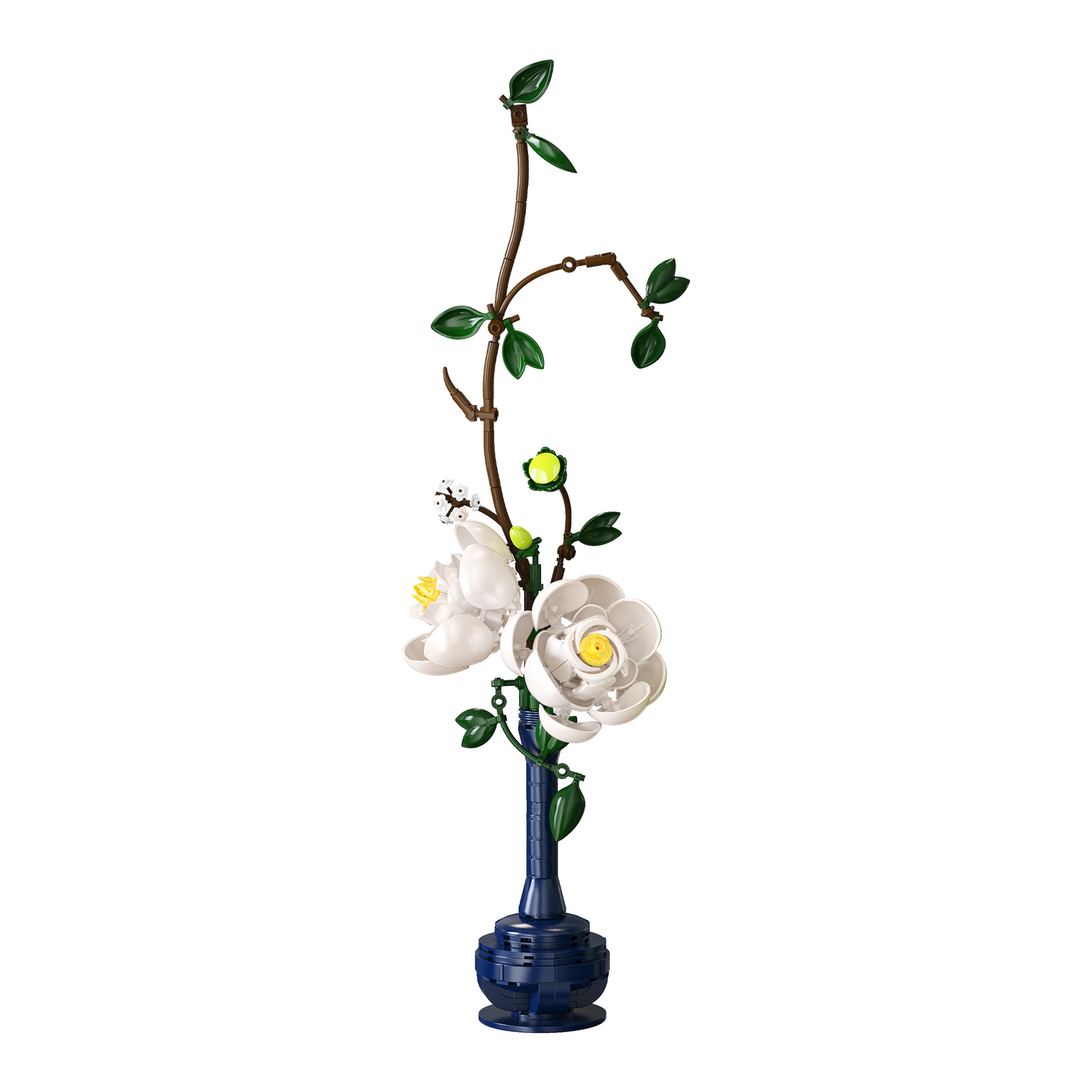 Oriental Floral Art: Serene Indigo - 324 pcs - Image 2