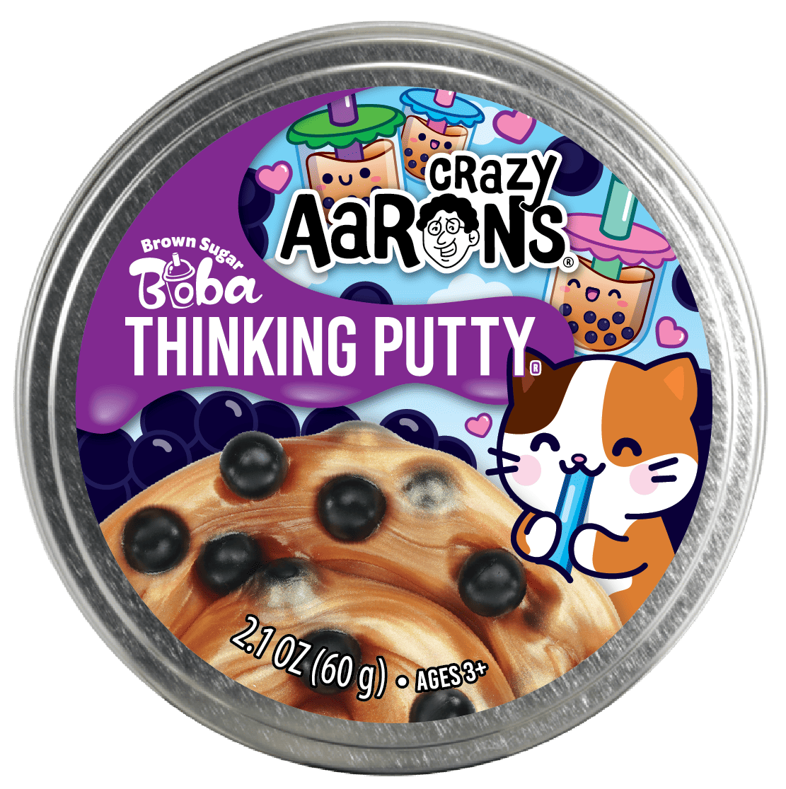 Thinking Putty 3.5 inch - Brown Sugar Boba - Image 2