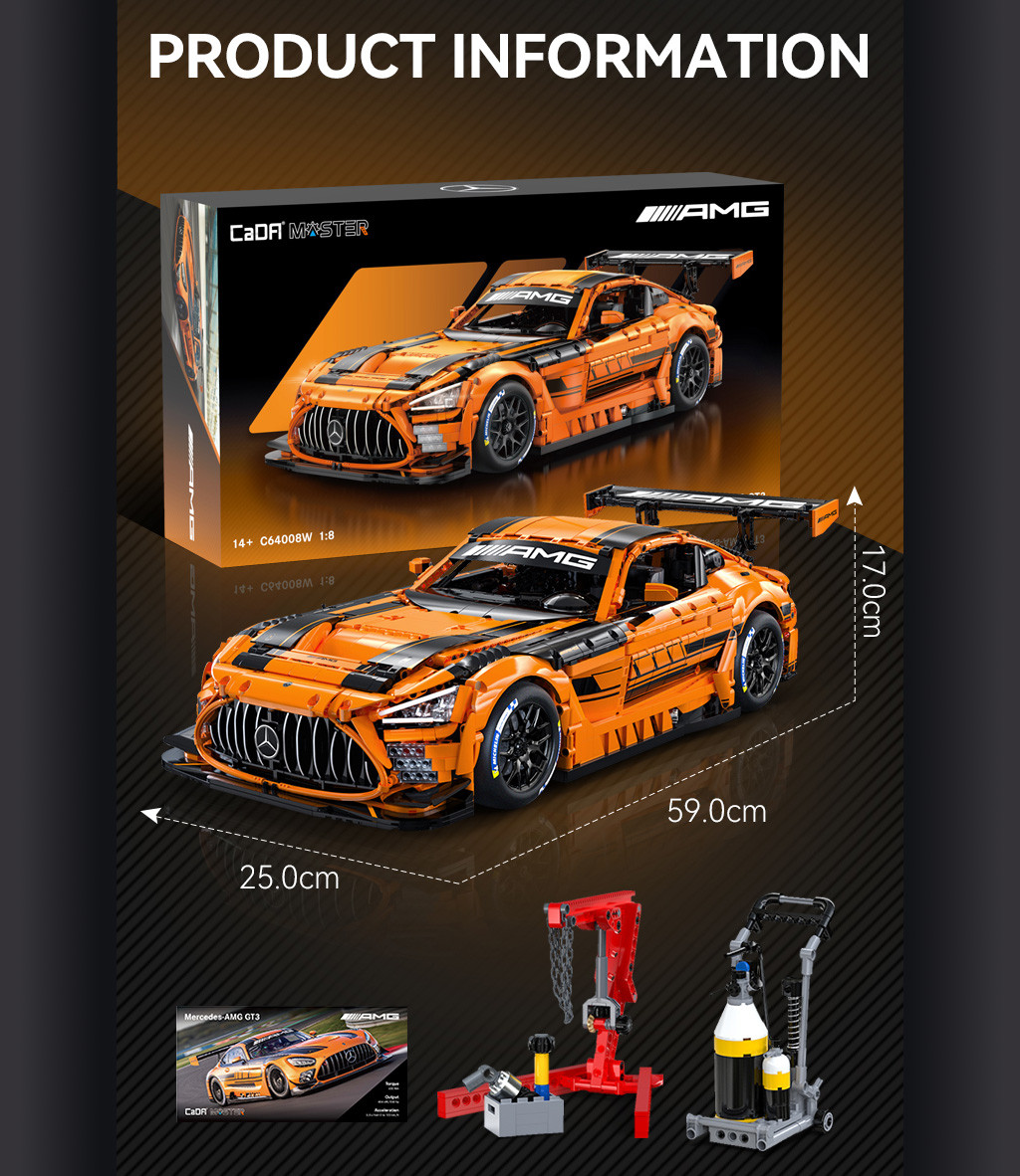 1:8 Mercedes-AMG GT3 - 5466 pcs - Image 8